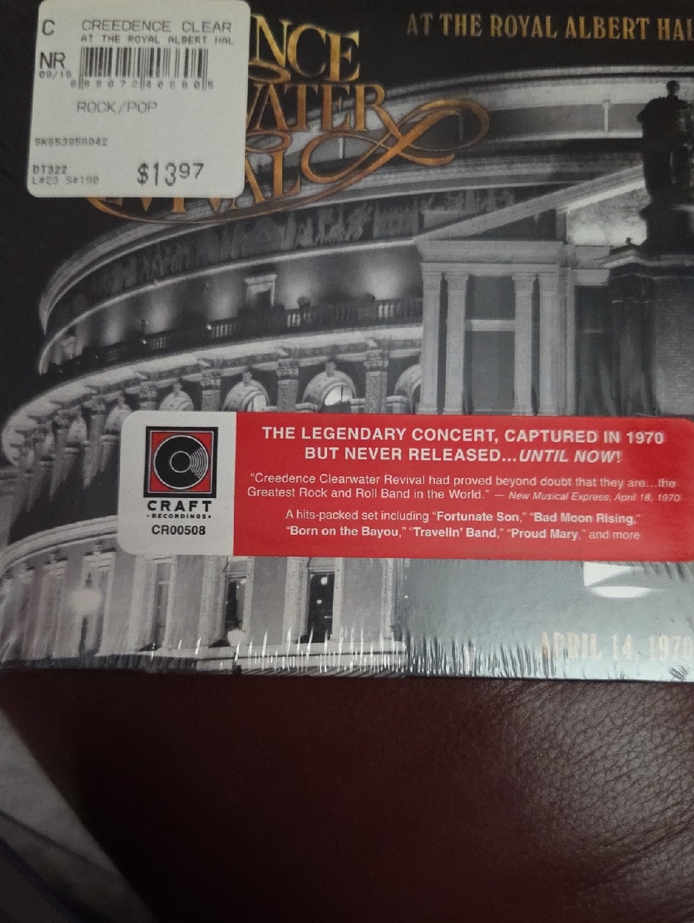 Craft Creedence Clearwater Revival Live Concert CD - New Never Opened